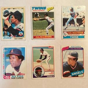 Rod Carew cards -1978-1983